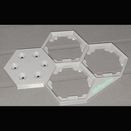 Hextraction Tile/Ball Holder 3d model