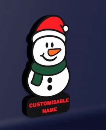 Snowman – LED Strip compatible 3d model