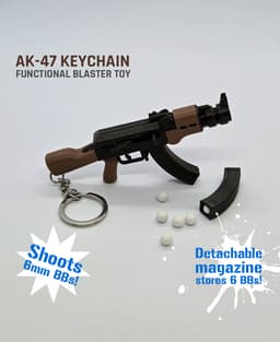 AK-47 Keychain — Functional Blaster Toy 3d model