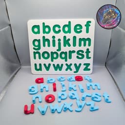 Lowercase Letter Board Puzzle 3d model