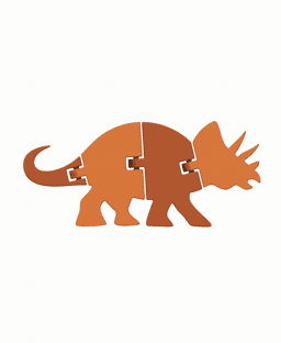 Articulated Triceratops Dinosaur 3d model