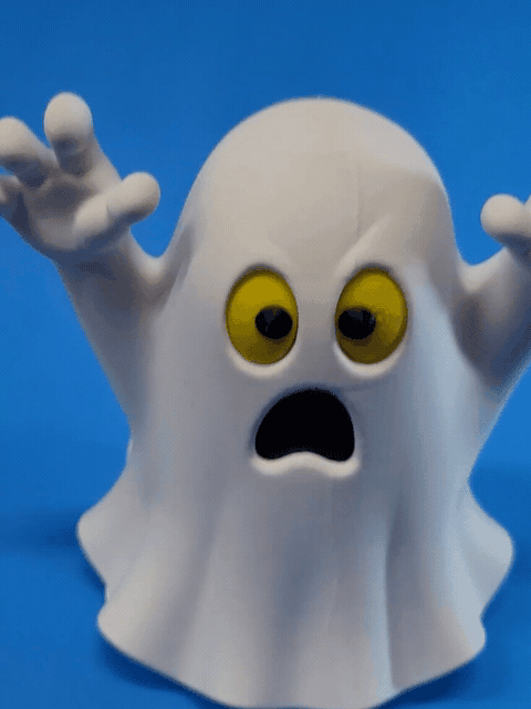 Bashful Skeleton Bobblehead Ghost 3d model