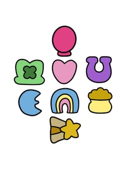 Lucky Charms Cookie Cutters - Bundle 3d model