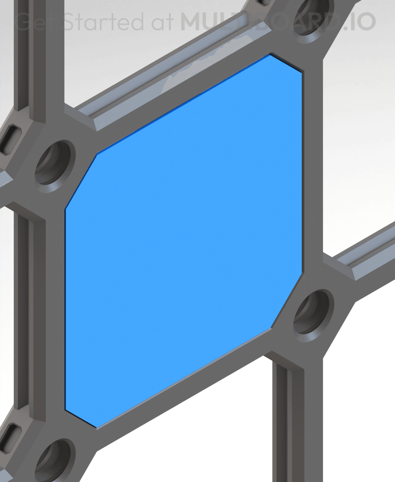Cover - Square Plate Snap 3d model