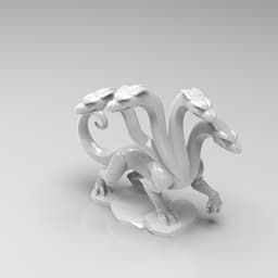 Mystical Hydra Minimalist Sculpture 3d model