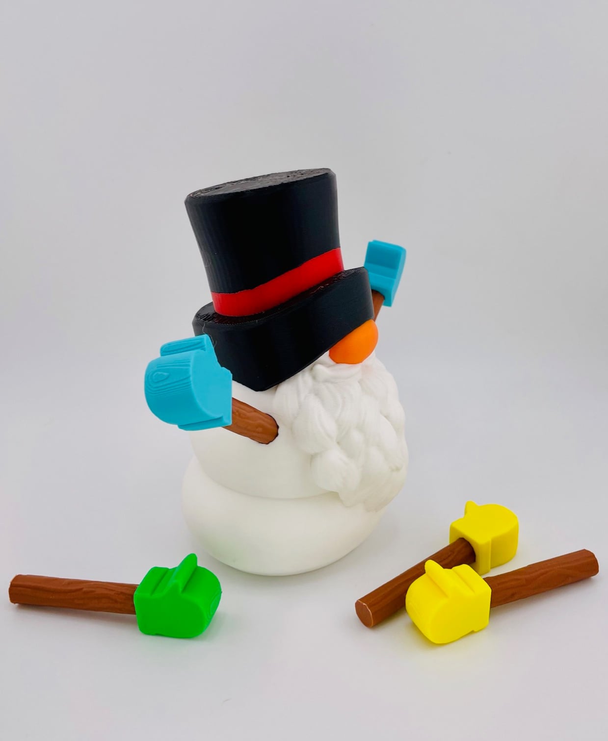 Snowman Gnome Set 3d model