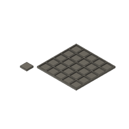 0.75 inch Filament Swatch Board 3d model
