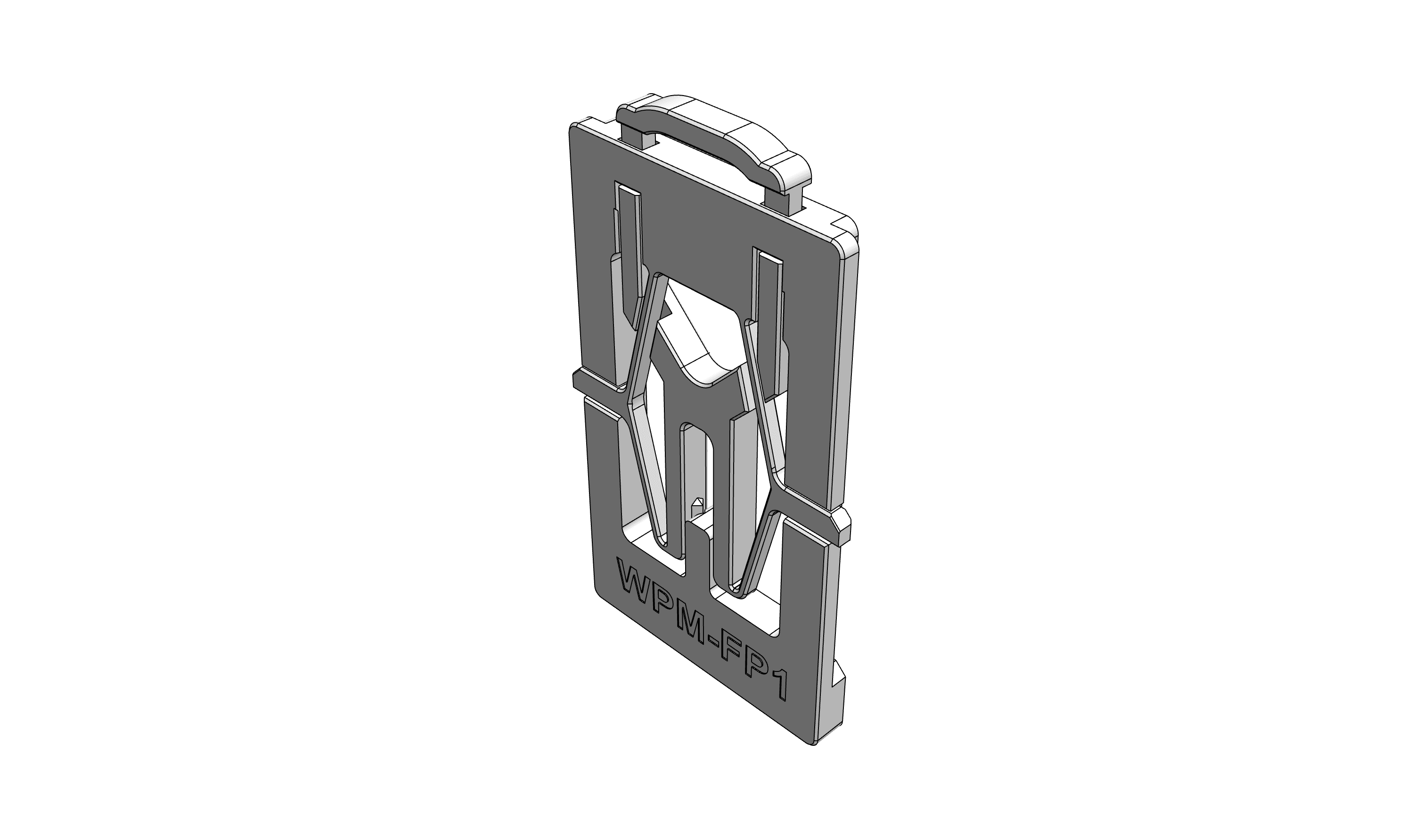 FP1 - Glue-on FlexPlate (WallPlateMate Accessory Compatible) 3d model