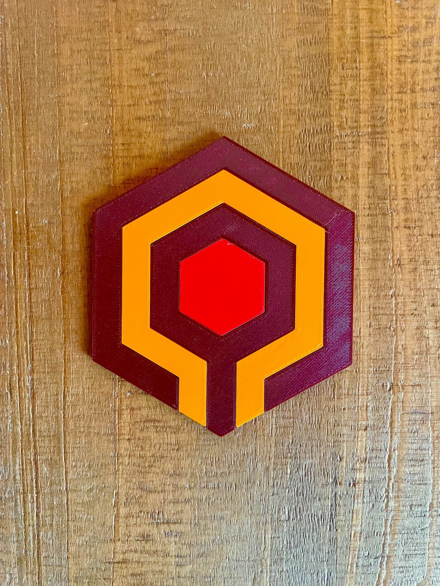 Overlook Hotel Carpet Retro Coaster 3d model
