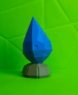 Castform Rainy Low Poly Pokemon 3d model