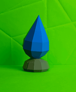Castform Rainy Low Poly Pokemon 3d model