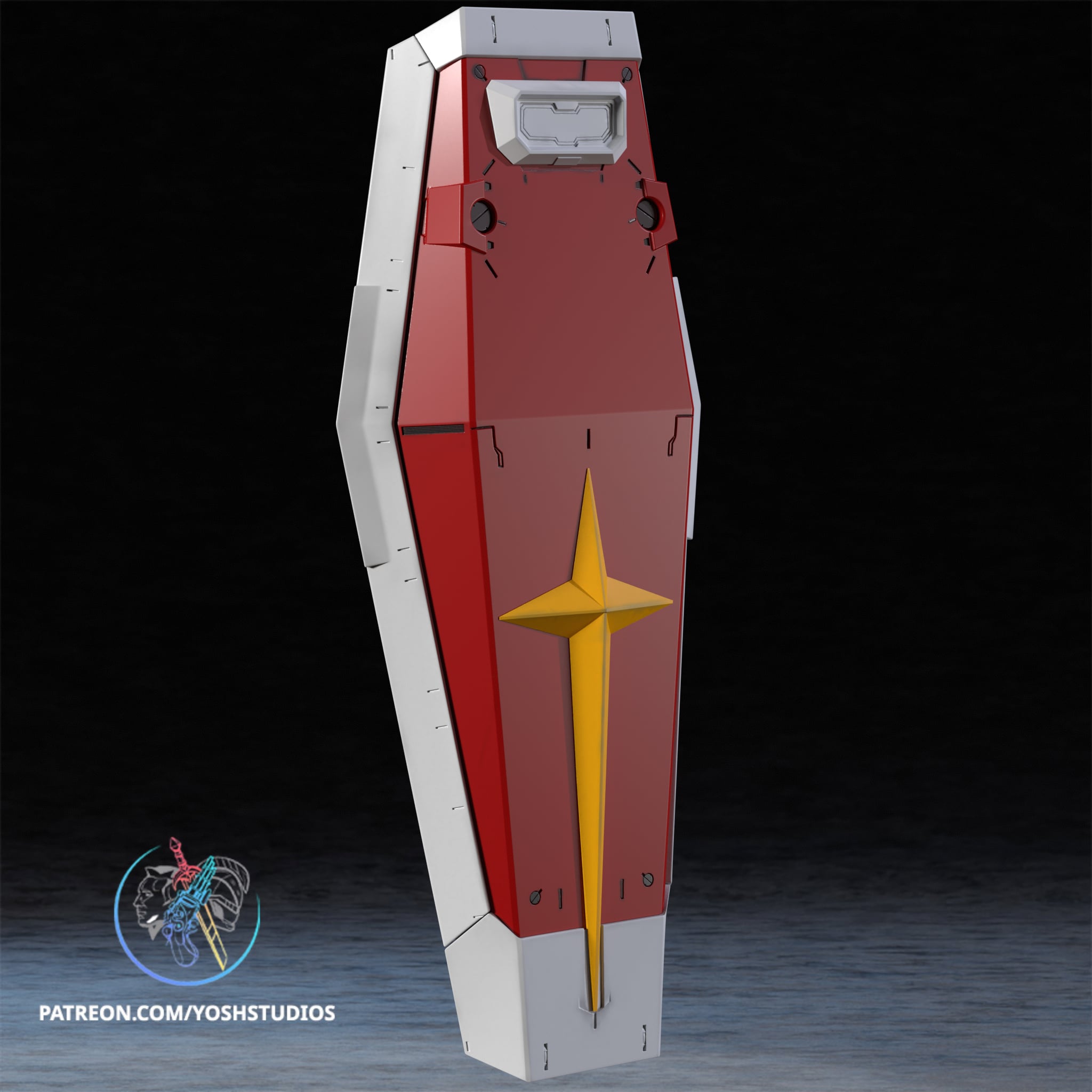 RX-78 Mecha Shield 3D Printer STL File 3d model