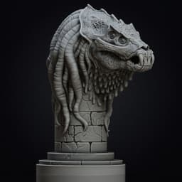 Sammael bust - Hellboy (Pre-Supported) 3d model