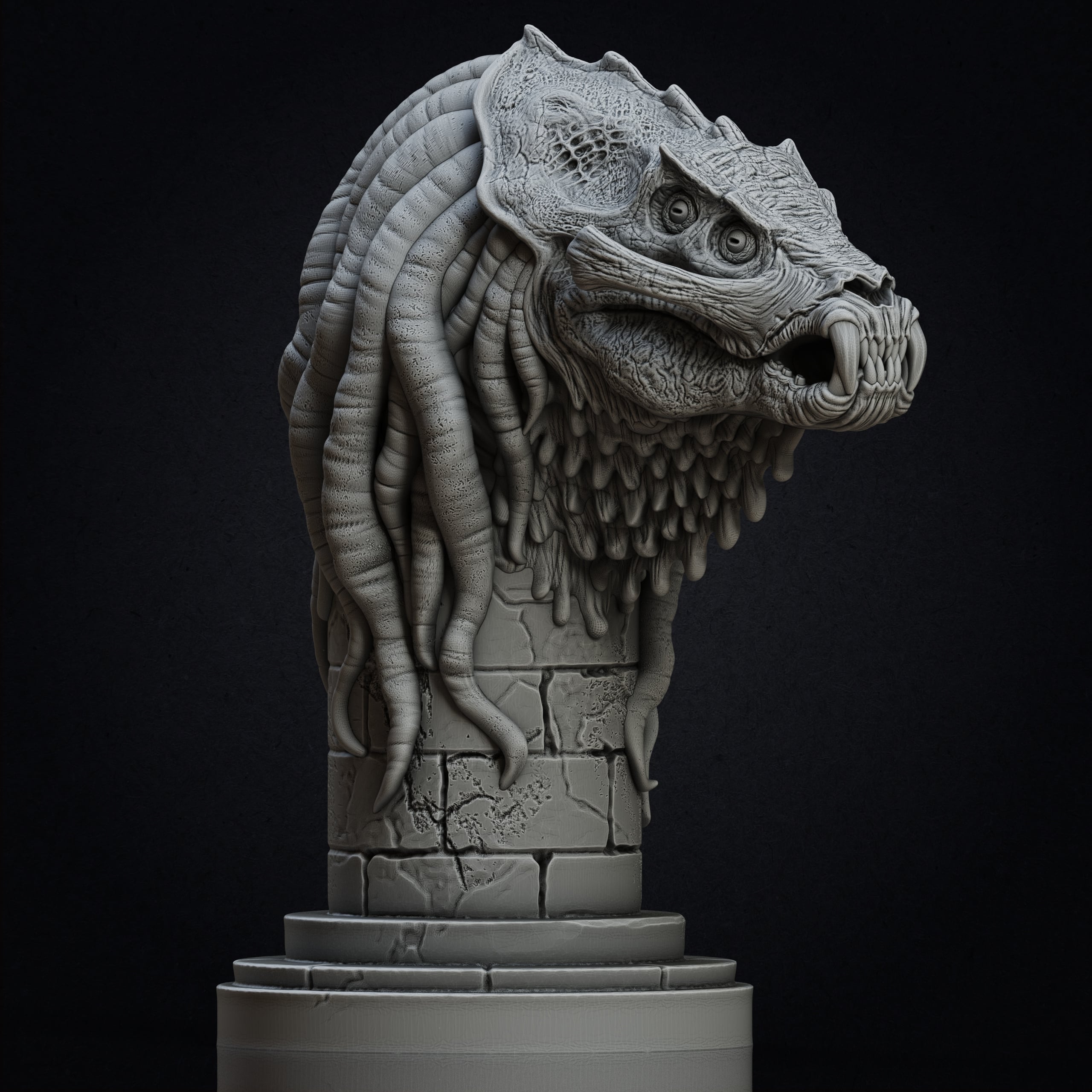 Sammael bust - Hellboy (Pre-Supported) 3d model