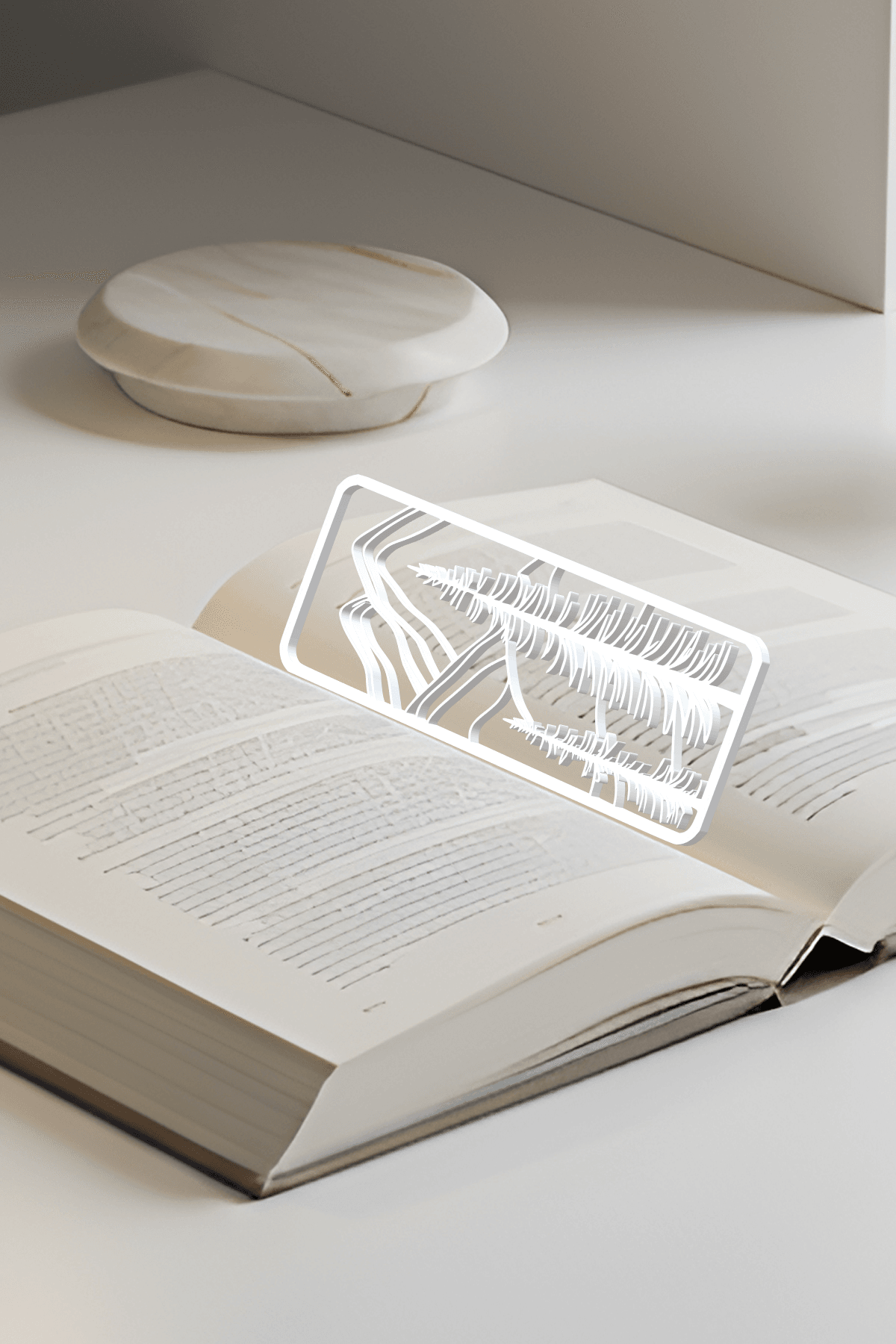 Mountain View Bookmark, Creativity Bookmark, Gift Idea 3d model