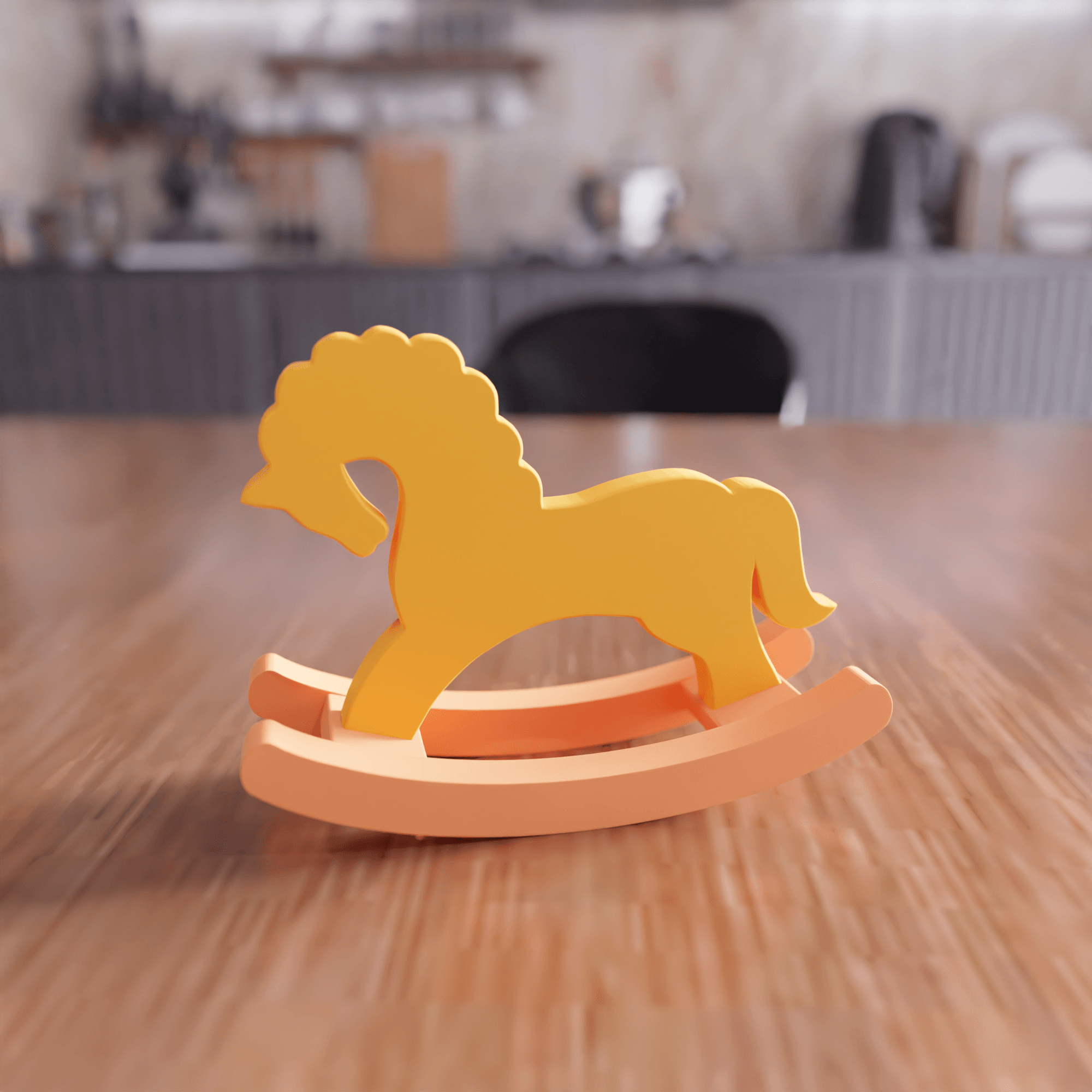 Vintage Rocking Horse Toy 3d model