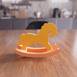 Vintage Rocking Horse Toy 3d model