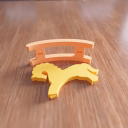 Vintage Rocking Horse Toy 3d model