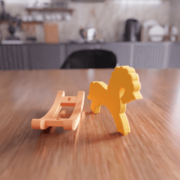 Vintage Rocking Horse Toy 3d model