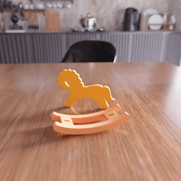 Vintage Rocking Horse Toy 3d model