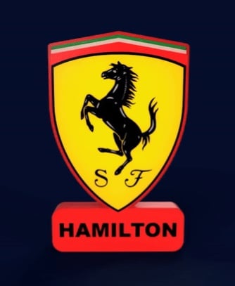 Scuderia Ferrari HP Sign - LED Strip Compatible 3d model