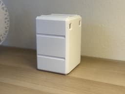 Modular Sliding Storage Box with Rails & Hooks 3d model