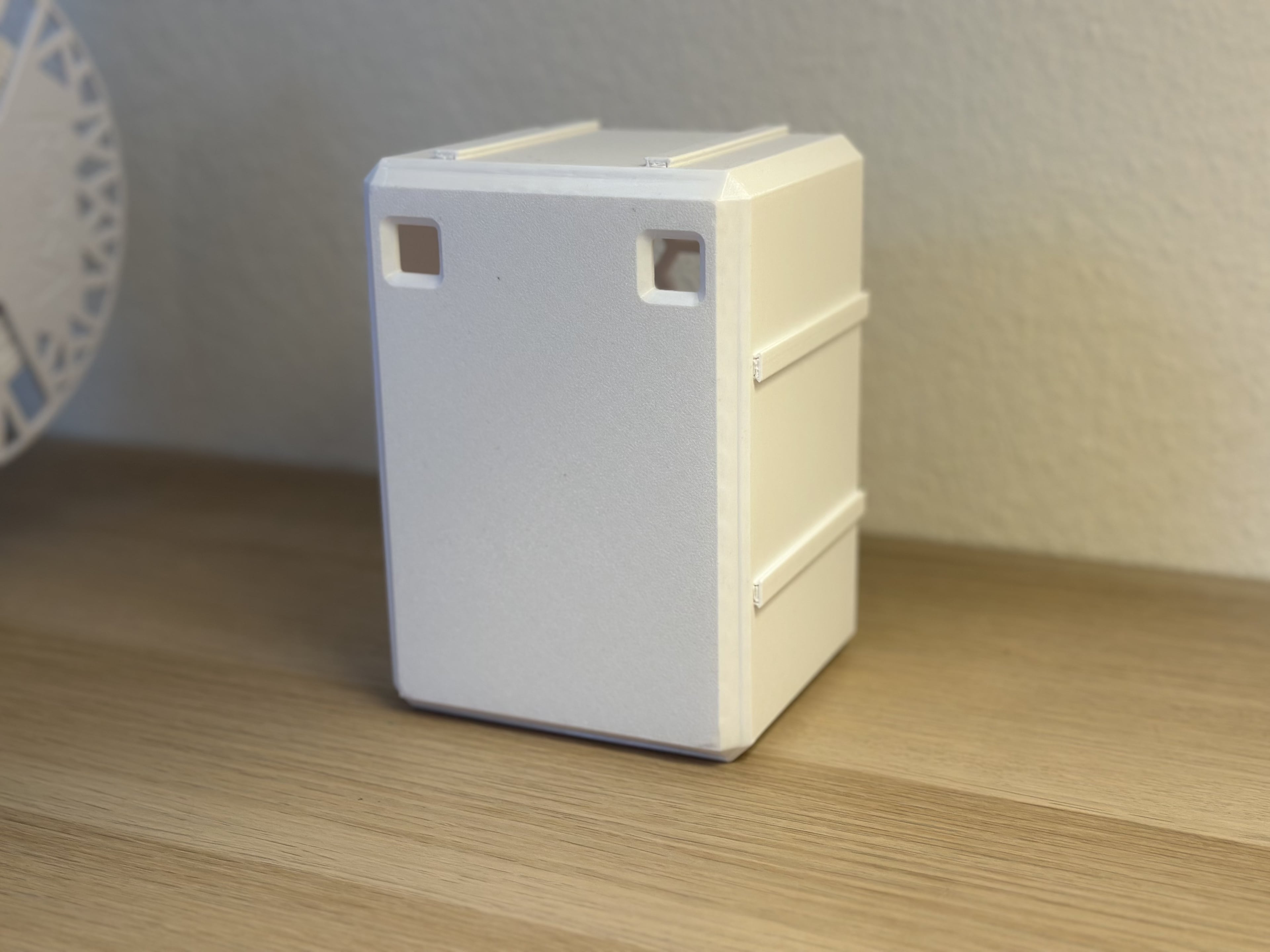 Modular Sliding Storage Box with Rails & Hooks 3d model