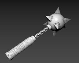 nunchaku/Medieval Mace 3d model