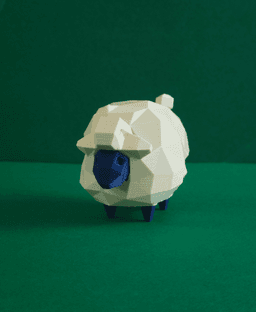 Mareep Low Poly Pokemon 3d model