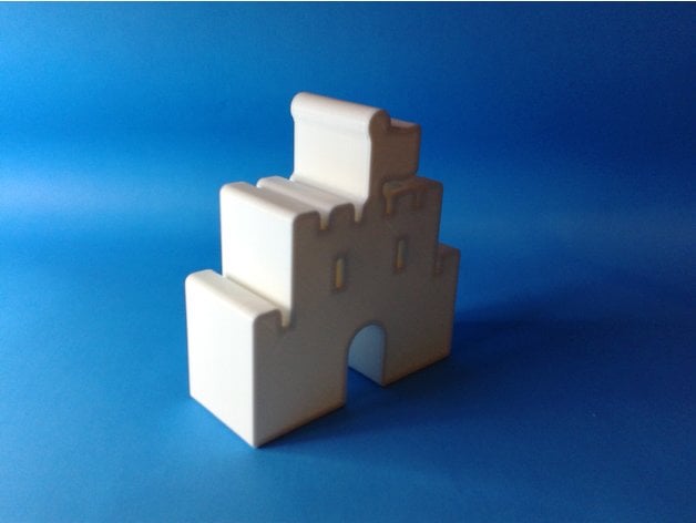 Castle, nestable box (v1) 3d model