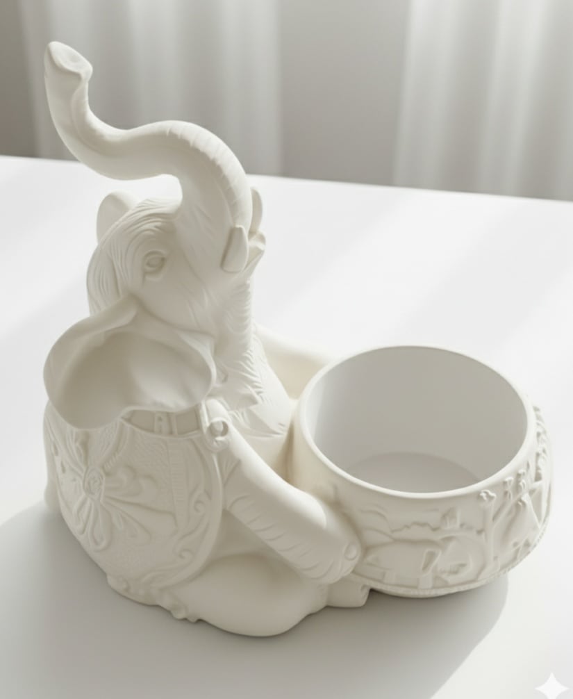 Elephant Planter - Boho Decor 3d model
