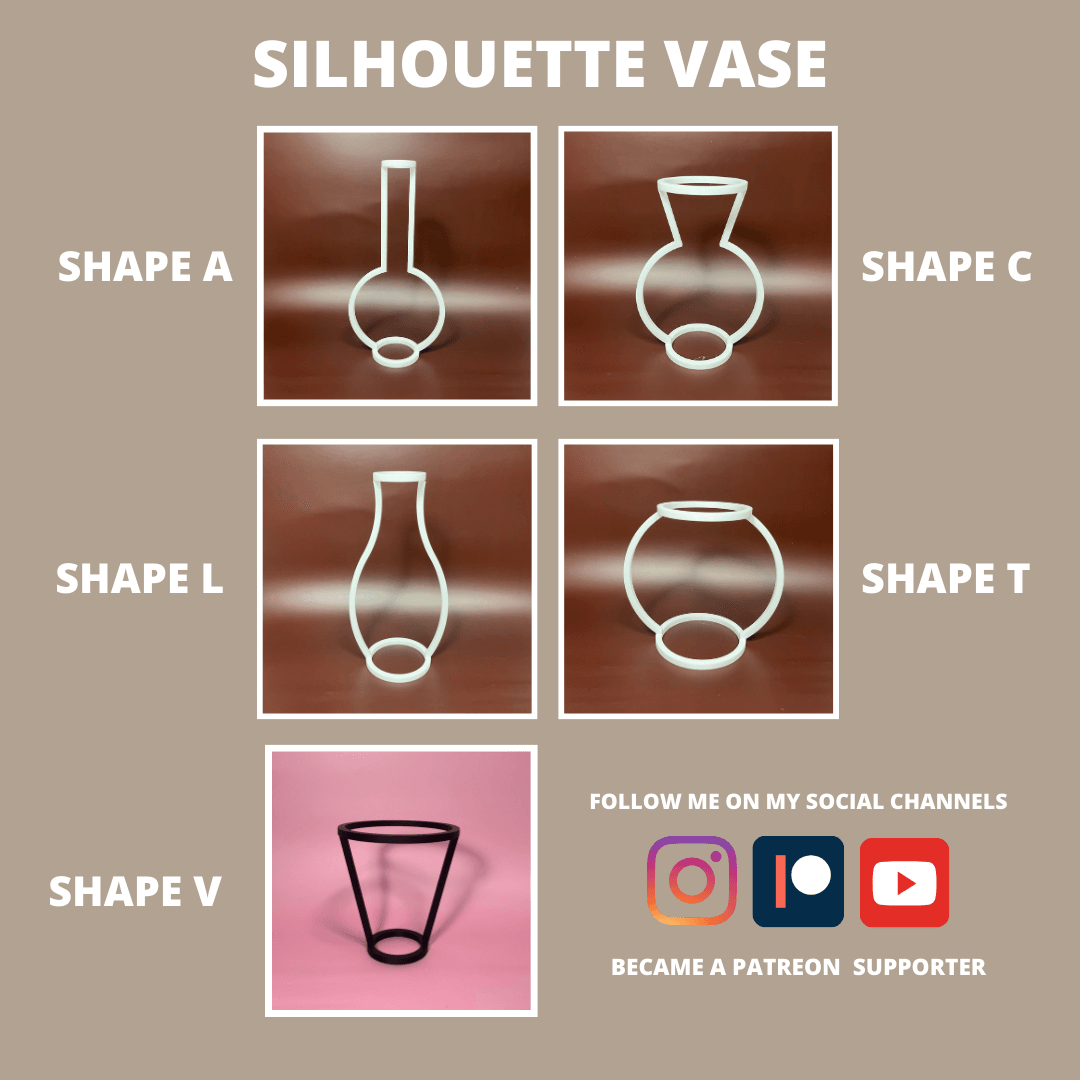 VASE SLIM CONTOUR - V SHAPE 3d model