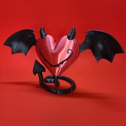 Wicked winged heart 3d model