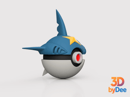 Shapedo Poke Ball 3d model