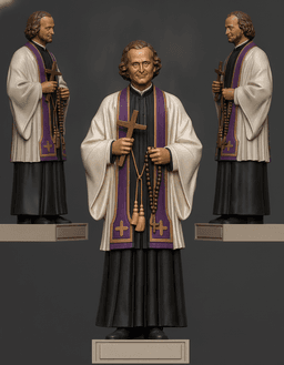 Saint John Vianney 3D Scanning STL Printable 3d model