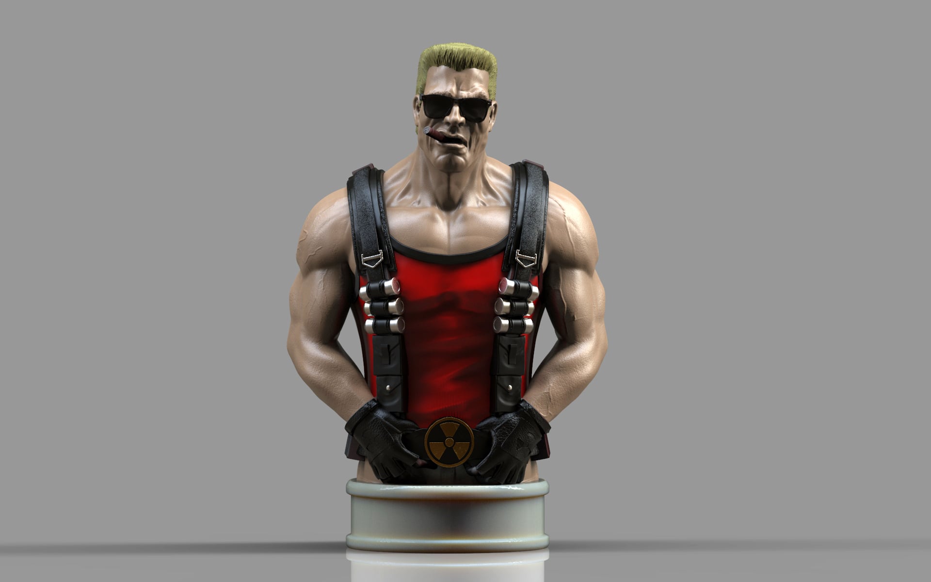 Duke Nukem bust 3d model