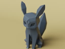Low-poly Umbreon 3d model