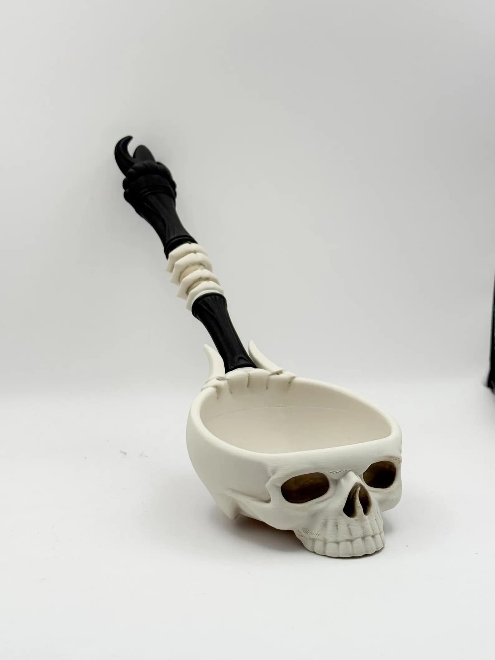 Necromancer Ceremonial Ladle – Skull Ritual Spoon 3d model