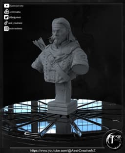 Tanis Half-Elven -Bust 3d model
