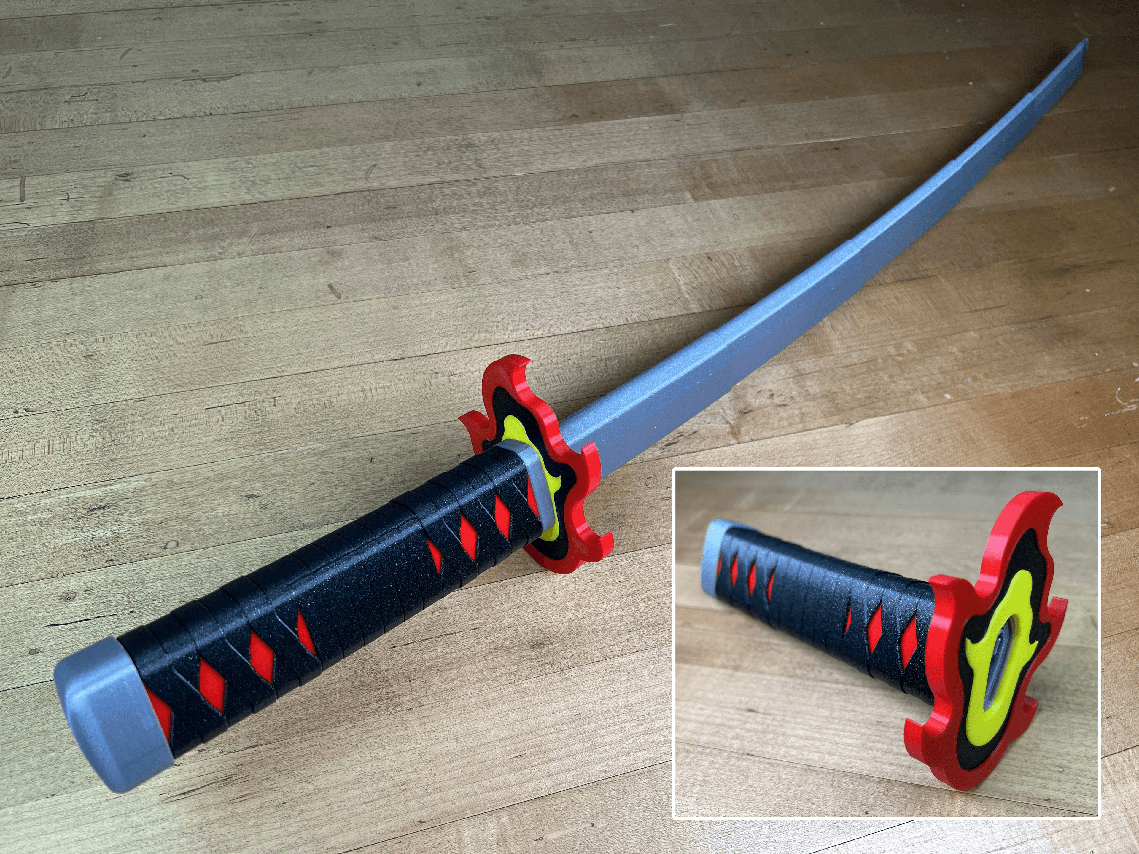 Tanjiro's Multi-Part Katana 3d model