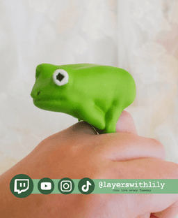 Big Frog Ring 3d model