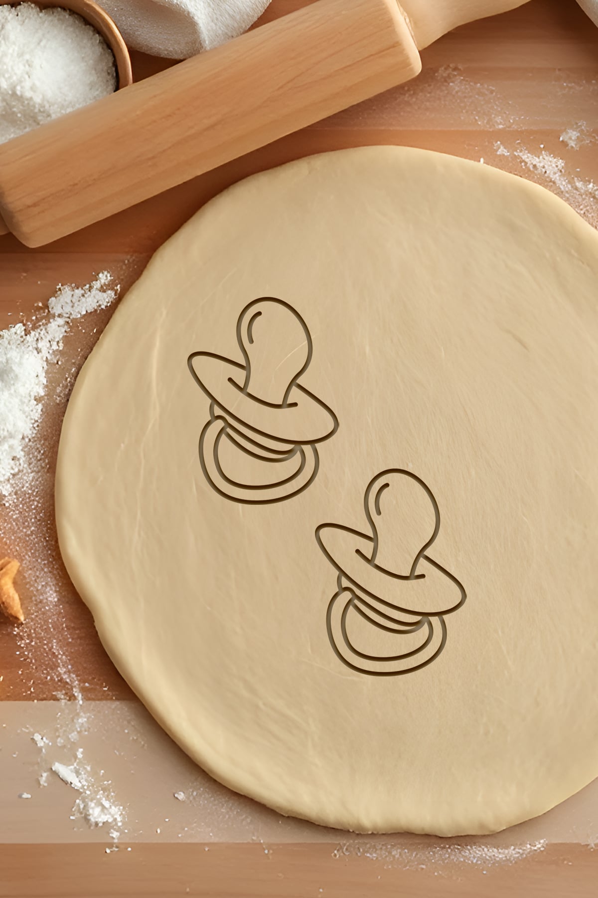 Pacifier Cookie Cutter, Biscuit Cutter 3d model