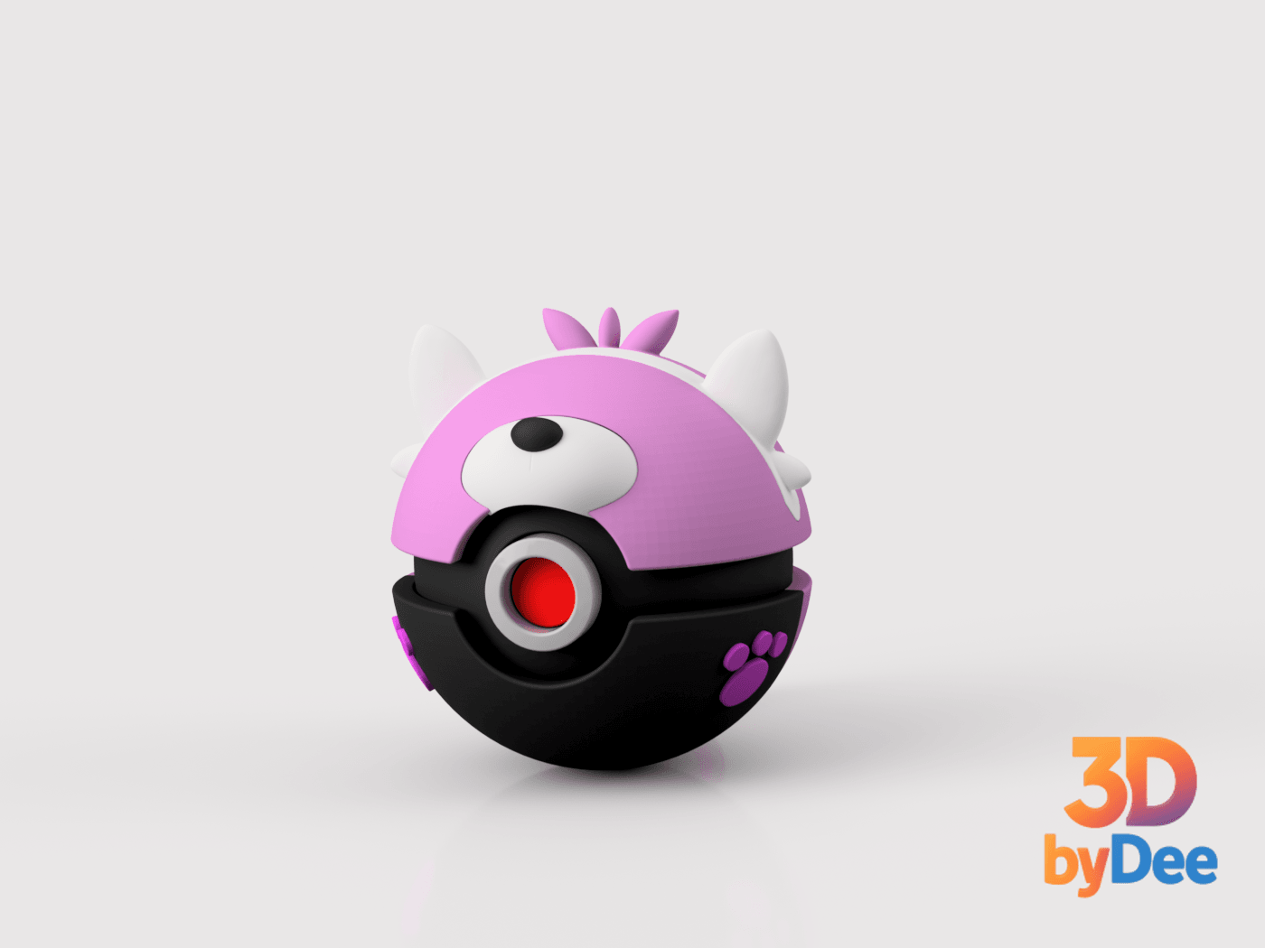 Bewear Pokeball.3mf 3d model