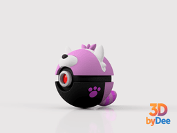 Bewear Pokeball.3mf 3d model