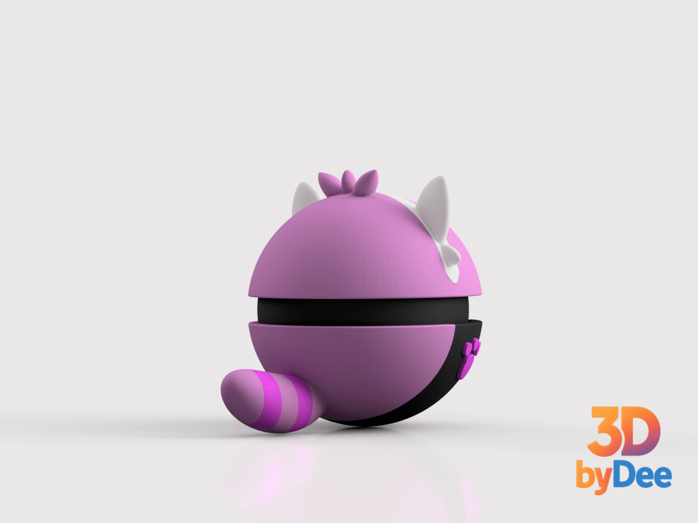 Bewear Pokeball.3mf 3d model