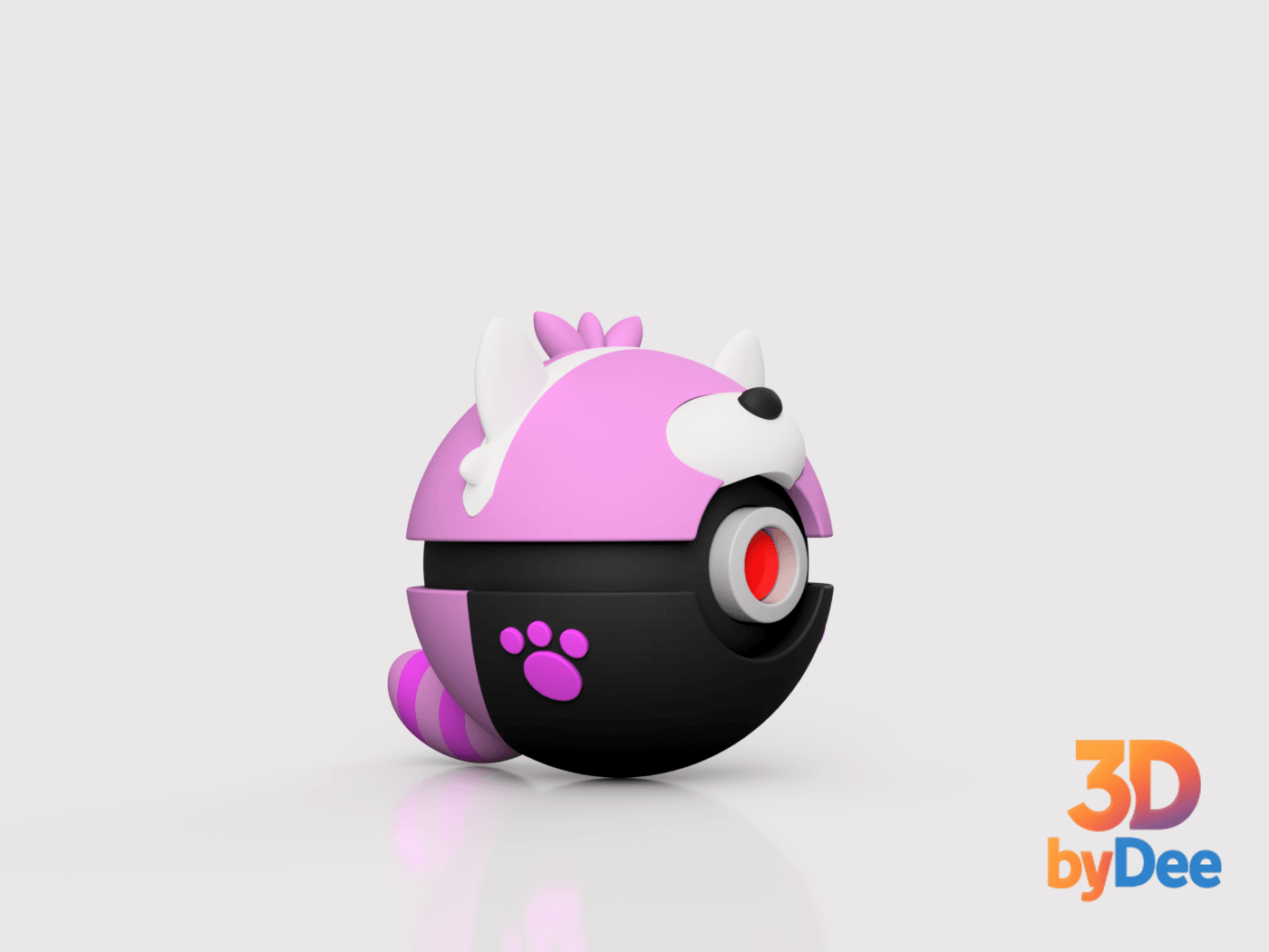Bewear Pokeball.3mf 3d model