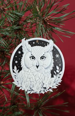 Christmas Owl Decoration 3d model