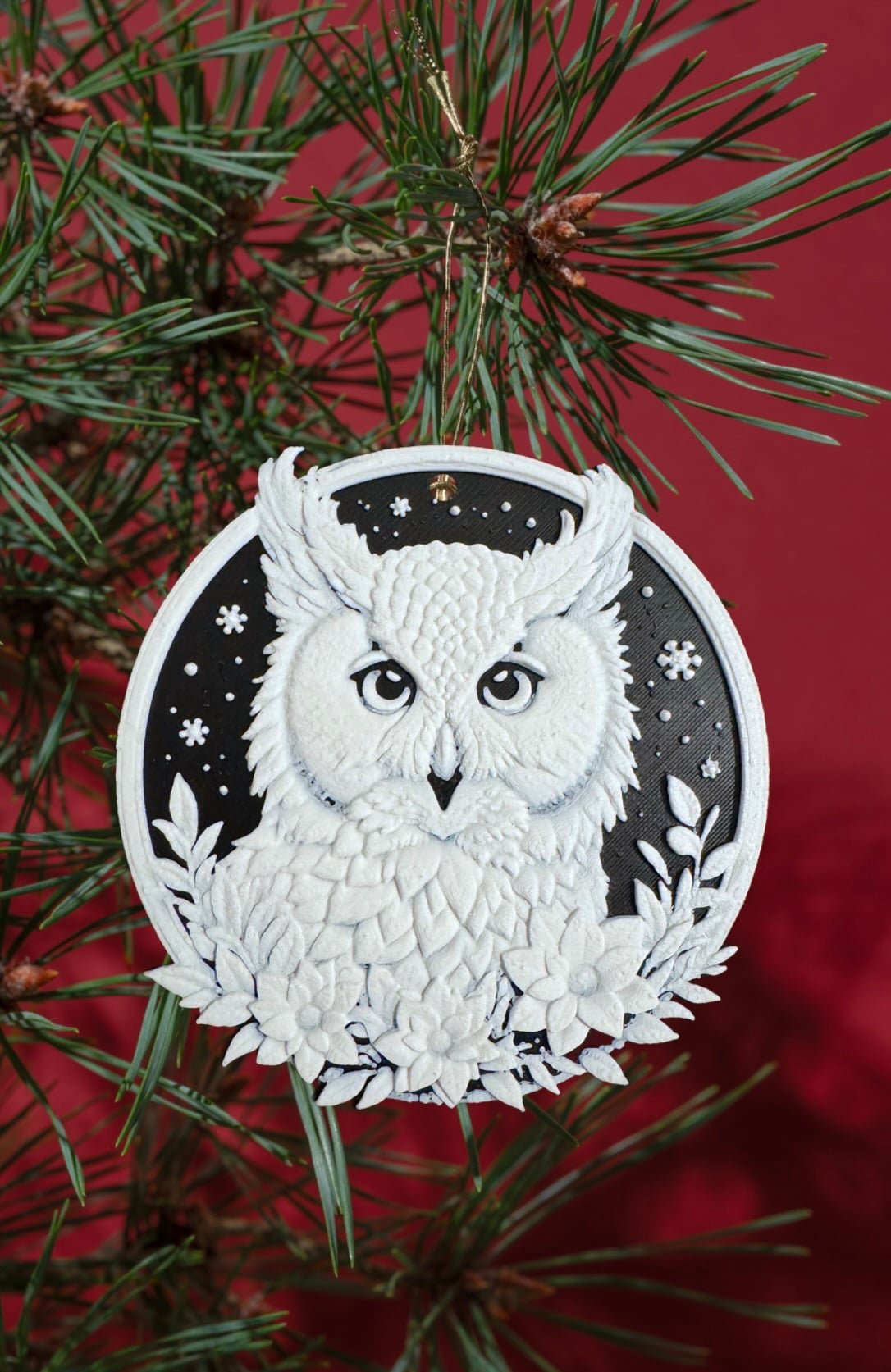 Christmas Owl Decoration 3d model