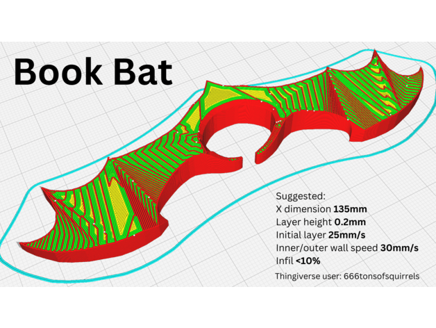 BookBat 3d model