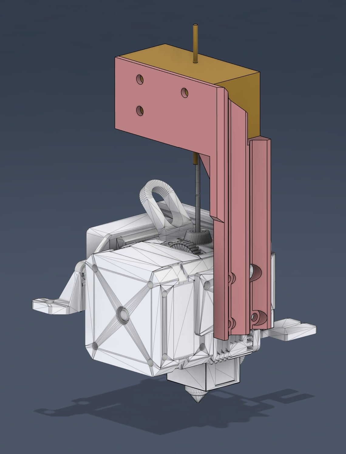 BTT SFS Mount – Sprite Pro (Right Side) 3d model